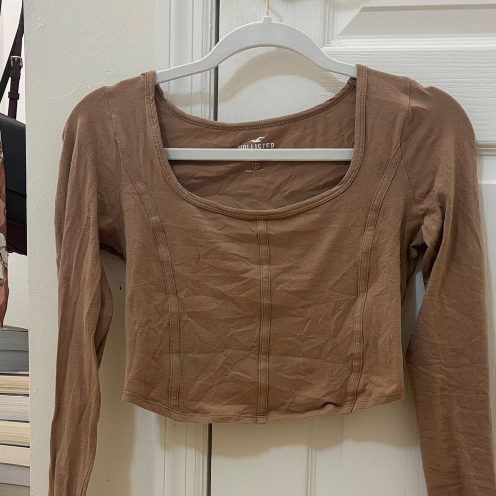Hollister Tan Long Sleeve Top